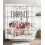 Blomster Polyester Bruseforhæng 72x72in 1