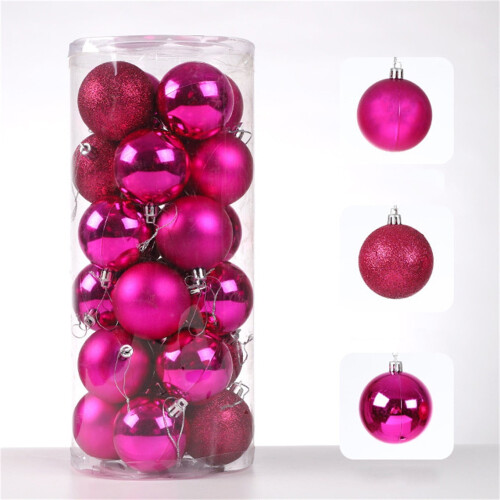 Christmas Tree Ball Ornament Black 60mm