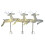 Christmas metal deer garden insert set 3 pieces 1