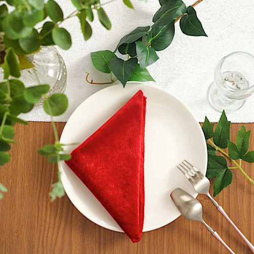 5er-Packung 20" x 20" Samt-Partyservietten