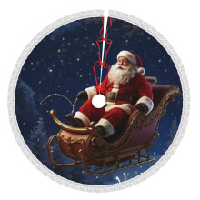 Christmas Tree Skirt 48 Inch Rustic Holiday Decor