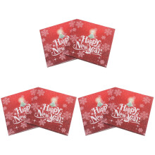 Christmas Snowflake Tissue Napkins Red 120 Pcs