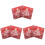 Christmas Snowflake Tissue Napkins Red 120 Pcs 1