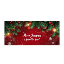Vánoční banner s garáží Santa Drive480x210cm