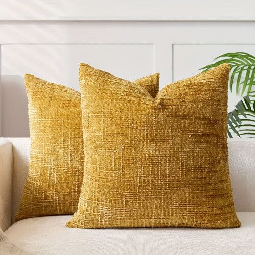 Vendbart Chenille Pudebetræk Geometrisk Design 45x45cm