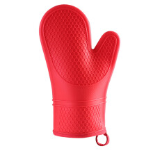 Silicone Oven Gloves Heat Resistant 1 Pair Red