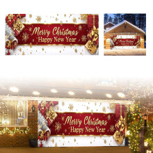 Julebanner til garage, festlig dekoration, 1 stk.
