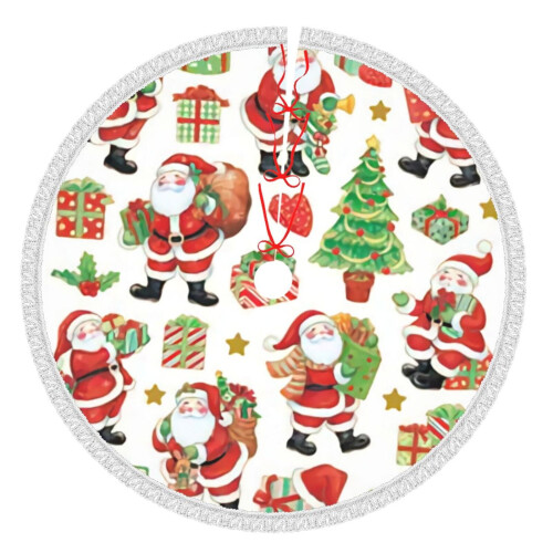 Christmas Tree Skirt 48 Inch Rustic Holiday Decor