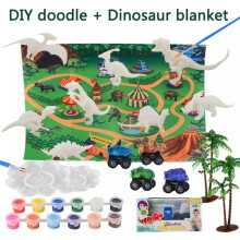 Dinosaur Painting Kit for Kids with Figurines - 1 Set
