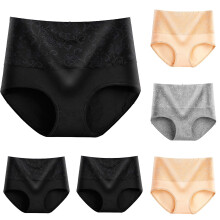 Slip da donna in cotone a vita alta, confezione da 5 pezzi, taglie dalla L alla Z
