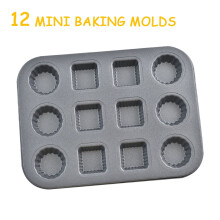 Muffin Pan Nonstick Silicone Cupcake Tray 12-Cup