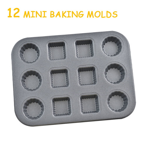 Muffin Pan Nonstick Silicone Cupcake Tray 12-Cup