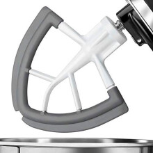 Batteur à bord flexible pour robots de cuisine KitchenAid à tête inclinable 4,5–5 pintes