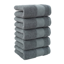 Serviettes pour les mains 100 % coton, lot de 5, vert armée