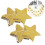 Gouden papieren sterrenslinger 2 meter 1