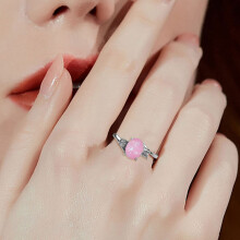 Opal rhinestone knuckle ring for women 1 piece