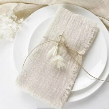 Servetter i bomull och linne, 30x30 cm, 6-pack