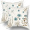 Bruna & Blå Botaniska Örngott 50x50cm, 2-pack 1
