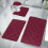 Ensemble de 4 tapis de bain en mousse à mémoire de forme PRETXORVE 1