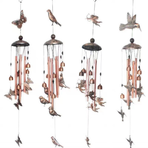 Copper Wind Chime Home Decor Unique Design 11