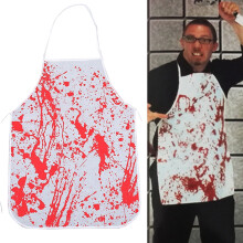 Halloween-schort met nepbloedvlek (1 stuk)
