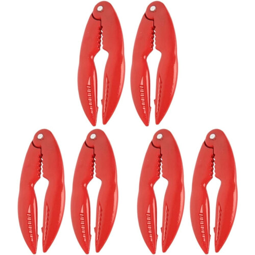 6-teiliges Meeresfrüchte-Besteckset – Hummergabel, Krabbenknacker,
