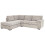 Furniture 786 Amalfi Jumbo Cord Left Hand Corner Sofa Mink 2