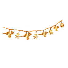 Guirlande lumineuse LED Renne et Flocon de Neige 150 cm (59 pouces) à piles