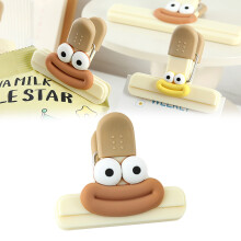 Lebensmittelverschlussclips mit Cartoon-Motiven, Kunststoff, 6er-Pack