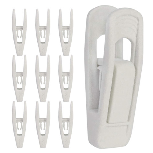 Sammetsbyxklämmor för galgar – 10-pack