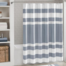 Spa Vaffel dusjforheng, Blush og hvit, 72x72 tommer