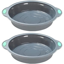 2er-Packung Silikon-Rundkuchenformen (23 cm Durchmesser)