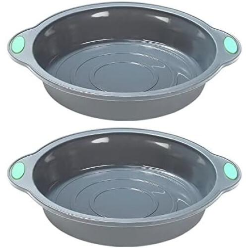2er-Packung Silikon-Rundkuchenformen (23 cm Durchmesser)