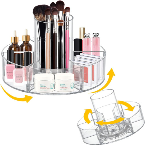 Drehbarer Make-up-Organizer mit 6 verstellbaren Fächern