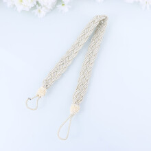 Homoyoyo embrasses de rideaux tressées beige en polyester (2 pièces)