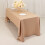 Toalha de mesa retangular em cetim nude Lamour, 152 x 320 cm (60 x 126 polegadas) 2