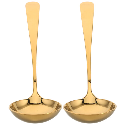 2Stk Goldene Soßenkelle Für , Hitzebeständig, Langlebig