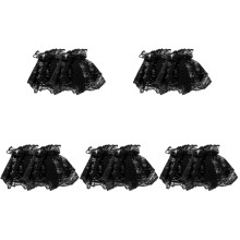 5Paare Stylische Schwarze Armbänder Damen Zubehör