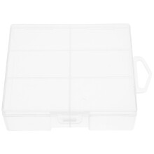 Boîte Stockage Batterie Plastique Compacte Transparente