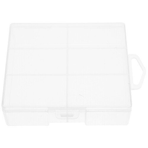 Boîte Stockage Batterie Plastique Compacte Transparente