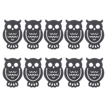 10Stk Kawaii Bücherzeichen Schwarz Pet Robust