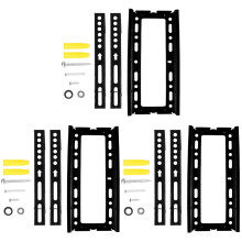 3Stk TV Wandhalter TV Halterung Universal Schwarz Mit Schwenkarm