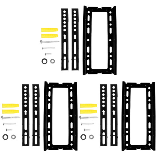 3Stk TV Wandhalter TV Halterung Universal Schwarz Mit Schwenkarm