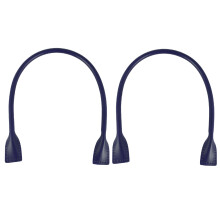 2Pièces Bracelet Poignet Bleu Cuir De Remplacement Pour Sac