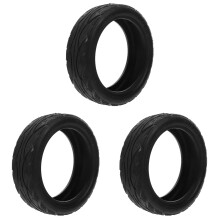 3Pièces Roues Remplacement Électrique Pneu Noir