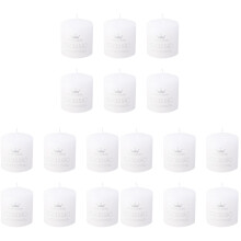 18Pcs Smokeless Scented Candles White Paraffin for Wedding Party Decor