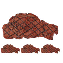 4Pcs Simulation Food Steak Fake Cooked Beef Multi Color for Decoration