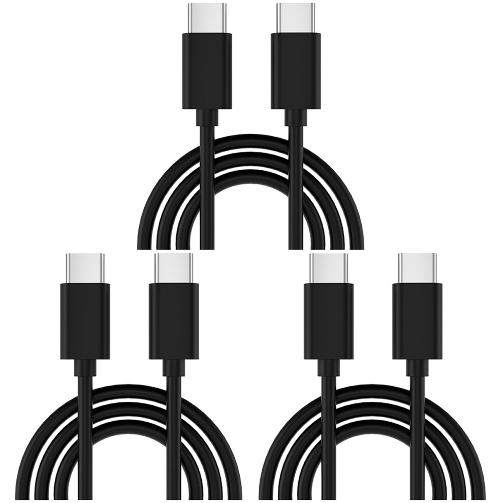 3Pcs Flexible Type- Charging Cables For Data Transfer Black 3763563248506