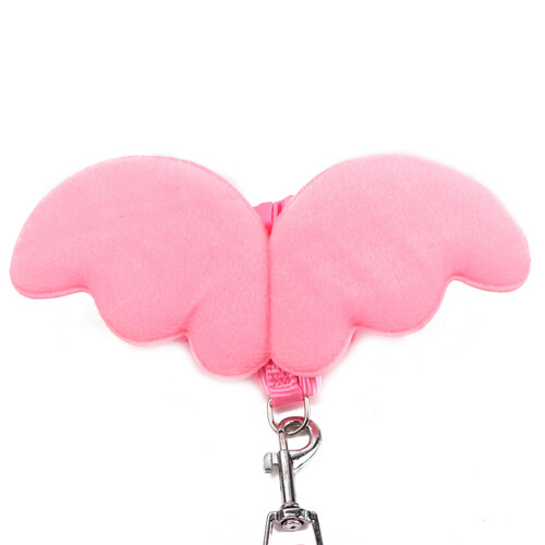 Cat Dog Leash Pink Breathable Adjustable Chest Harness for Pets