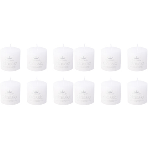 12Pcs Smokeless White Aromatherapy Candles Decorative for Events